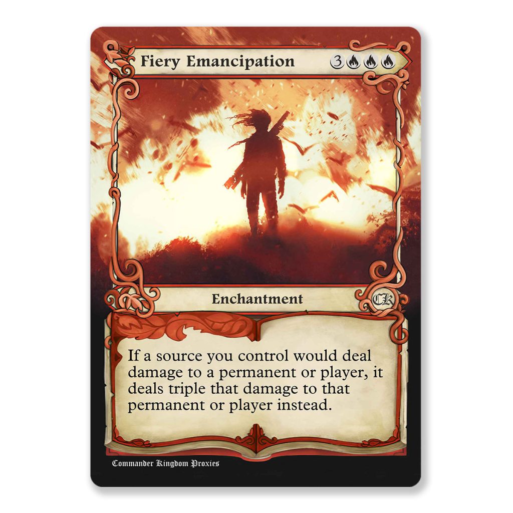 Fiery Emancipation Adventure Custom MTG Proxy Card Print MTG