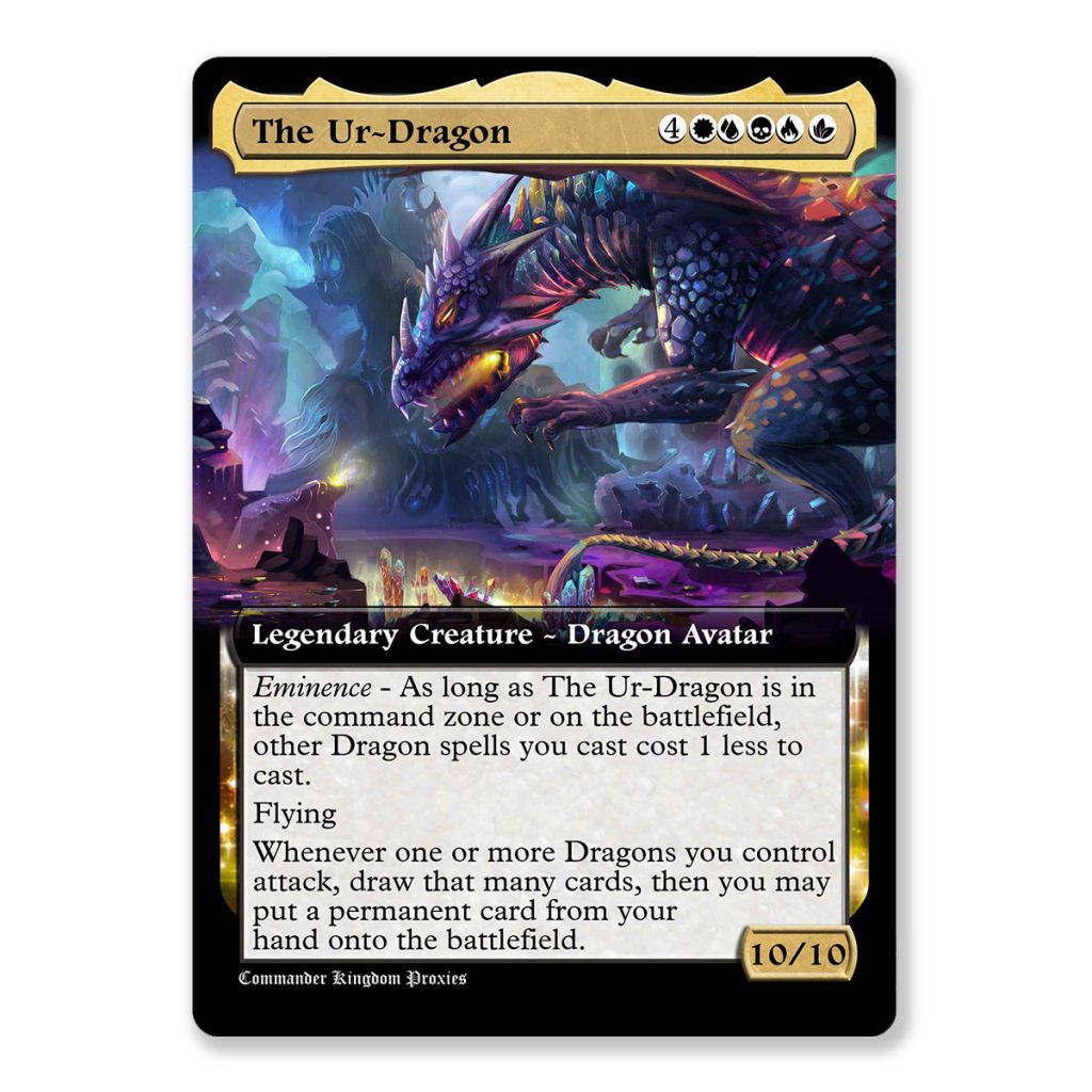 Ur-Dragon, The | Box Topper Custom MTG Proxy Card - Print MTG