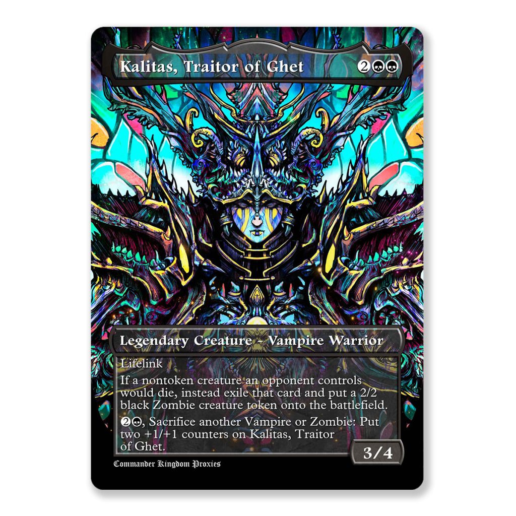 Kalitas, Traitor of Ghet Full Art Custom MTG Proxy Card Print MTG