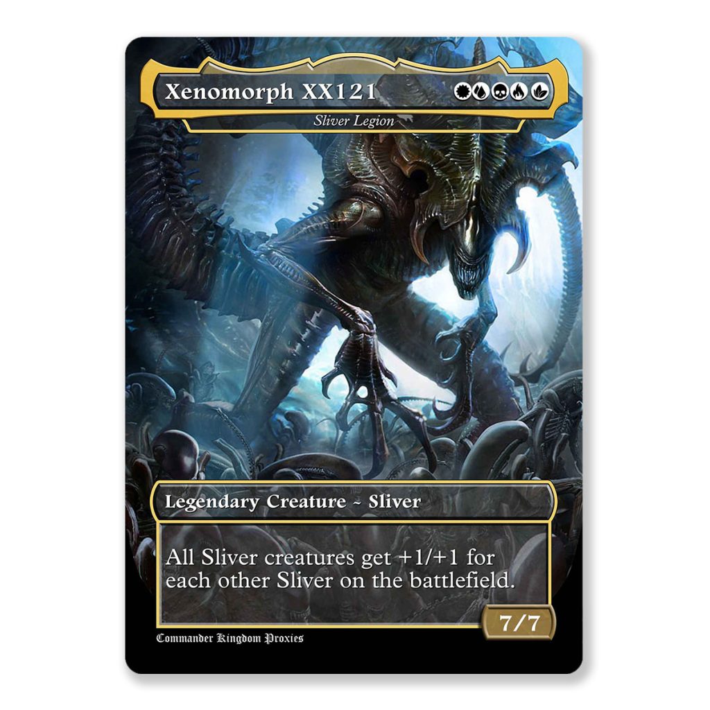 Xenomorph XX121 - Sliver Legion | Full Art Custom MTG Proxy Card ...